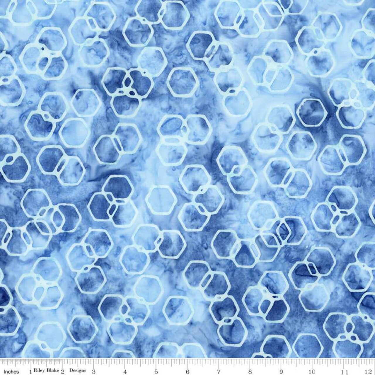 Fabric Riley Blake Blueprint Matte Expressions Batiks Watercolor Daisies by the Quarter Yard BT23243-293